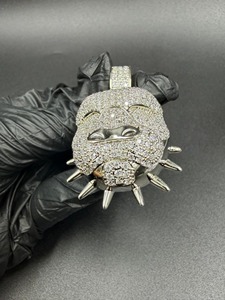 Anillo de Plata 925 con Diamantes de Corte Brillante Redondo y Diseño de Púas, Diamantes Cultivados en Laboratorio, Color D, para Uso Diario - Product Image 4