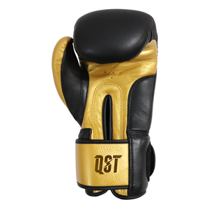 Gants d'entraînement de boxe MMA et kick-boxing en cuir véritable respirant avec fermeture auto-agrippante au poignet, haute qualité, pour hommes et femmes, personnalisables OEM - Product Image 4