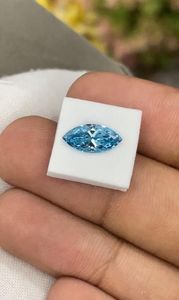 Diamante Dada Diamond Jewellery, Corte Marquesa, Azul, Cultivado en Laboratorio, Piedra Suelta, CVD, Color Fantasía, Certificado IGI, Alta Claridad, Diamante Fantasía - Product Image 3