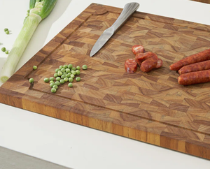 Planche à découper de luxe flexible en noyer noir à grain long, avec rainure pour jus, non toxique, compatible lave-vaisselle, épaisseur 1,5 cm, pour usage en cuisine - Product Image 2