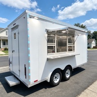 Camion de restauration commercial, remorque alimentaire avec cuisine complète entièrement équipée, remorque de concession mobile pour la restauration de rue