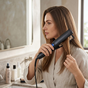 Fer à friser professionnel PTC pour volume et texture, <span class=keywords><strong>avec</strong></span> écran LED et plaques en céramique ondulées pour racines des cheveux - Product Image 4
