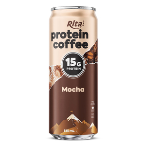 Boisson protéinée au café Mocha en conserve Rita 325ml, prête à boire, fournisseur en gros, usine, OEM, ODM, marque privée - Product Image 4