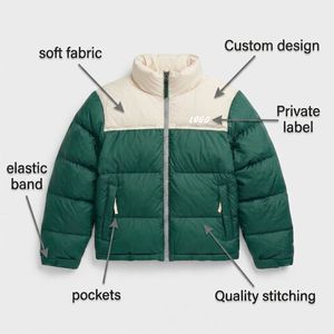 Chaqueta Acolchada Personalizada Extra Grande, Impermeable, Cortavientos y Transpirable con Cierre para Hombre, Forrada de Algodón, Acolchada para Invierno, a la Moda - Product Image 2