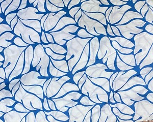 Women Blue Printed Cotton Midi Dress Button Front Summer Dress Short Sleeve Casual Dress with Pockets. - Product Image 4