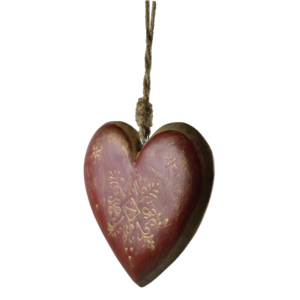 Guirnalda Navideña Colgante de Diseño Europeo con Corazón de Madera, Material Natural, Ideal para Interiores - Product Image 5