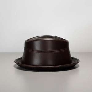 Casquette en cuir 100% authentique pour homme, accessoires, couleur noire, chapeaux en cuir personnalisés, qualité supérieure, chapeaux de cowboy, style européen - Product Image 5