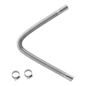 Tubo di Scarico Flessibile in Acciaio Inox da 23,6 Pollici per Riscaldatore Diesel con 2 Morsetti, Tubo di Scarico per Camper - Product Image 1