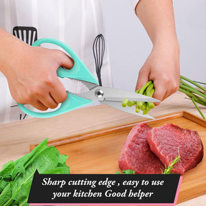 Ciseaux de cuisine personnalisés, polis, avec vis de réglage, meilleurs ciseaux multi-usages tranchants en acier inoxydable pour aliments - Product Image 6
