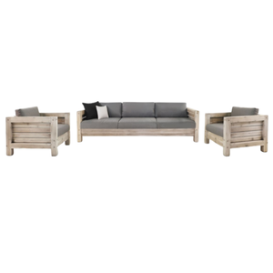Two single <b>sofas</b> and one <b>sofa</b> that can seat two people made of teak wood with soft and durable foam suitable <b>for</b> the living room - Product Image 1