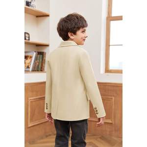 เสื้อเบลเซอร์เด็กผู้ชายปี 2025 แบบ 2 กระดุม ปกบาก แจ็คเก็ตสูทลำลอง เสื้อคลุม ชุดนักเรียนสำหรับเด็กและวัยรุ่น - Product Image 5