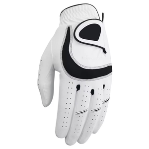 Golf Glove <b>White</b> PU Leather Breathable <b>Hook</b> and Loop Right Hand Non Slip Unisex Sports Use - Product Image 1