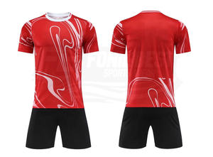 Custom Sublimation Soccer Jersey Set Breathable Quick Dry Blank Football Uniform Short Sleeve <b>Shirt</b> and Shorts Kit for Teams - Product Image 5