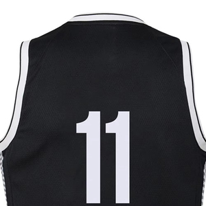 Maillots de basketball personnalisés à logo frontal, respirants, en maille 100 % polyester, antibactériens, sans manches, unisexe – Offre spéciale - Product Image 6