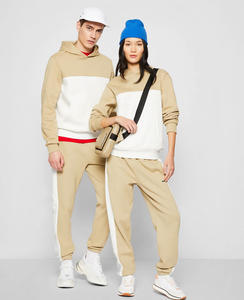 Sudadera con capucha deportiva de manga larga de color sólido para hombre, conjunto de Jogger 3D, conjunto de dos piezas, chándal liso, chándal de algodón transpirable - Product Image 4