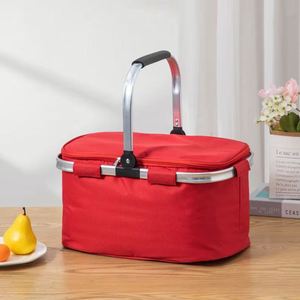Panier de courses pliable multifonctionnel à poignée unique avec poche intérieure et renforts sur les quatre côtés - Product Image 5