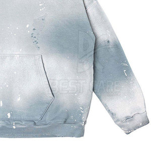 Sudadera con capucha de diseño personalizado estilo street fashion con efecto desgastado para niños, suave y cómoda, sudaderas holgadas con efecto desgastado a precios de mayorista. - Product Image 6