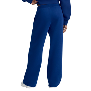 Conjunto de dos piezas para mujer: Sudadera de cuello alto con cremallera corta y pantalones de pierna ancha con bajo abierto, chándal holgado con cintura elástica y mangas largas - Product Image 5