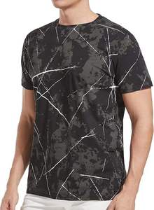 Printed Loose Fitting Men's Short Sleeved T-shirt, High-quality Street Style Printed T-shirt - Product Image 4