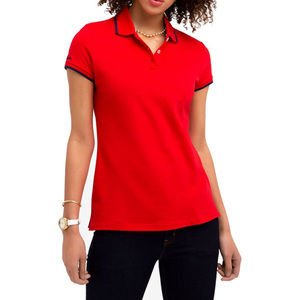 Camisetas polo de algodón suave con diseño sencillo para mujer, cómodas para el día a día, camisetas polo de moda para mujer - Product Image 1