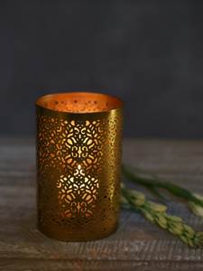 Lanterne ronde en métal avec motif floral découpé, décoration d'intérieur, fournisseur indien - Product Image 2