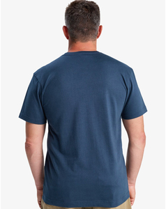 Camiseta de Manga Corta Azul Marino para Hombre, Hecha a Medida, Corte Regular, 100% Algodón Jersey, Cuello Redondo, Color Sólido, con Bolsillo Frontal, 2026 - Product Image 4