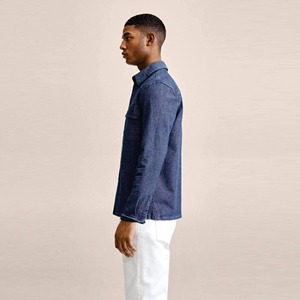 Chemises pour hommes en flanelle à carreaux de haute qualité, manches longues, multi-poches, logo personnalisé, respirantes, décontractées, style vintage, vente en gros - Product Image 6