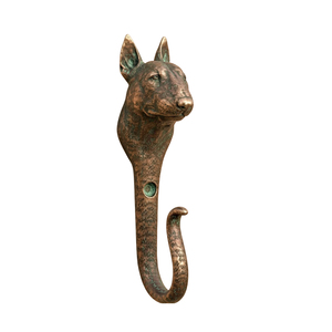 Vintage Metal Dog Head <b>Wall</b> <b>Mounted</b> Hook <b>Heavy</b> <b>Duty</b> Animal Coat Hanger Decorative Key Cloth Holder Hardware For Home - Product Image 4