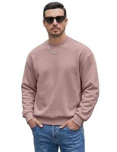 Sweat-shirt Premium Homme Très Vendu 100% Coton Molleton Tricoté Coupe Slim Confortable Pull Décontracté Motif Uni Grandes Tailles - Product Image 6