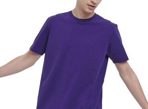 Camiseta Casual de Manga Corta para Hombre, Cuello Redondo, 100% Algodón, Corte Regular, Logotipo Personalizado en la Parte Delantera, Transpirable, de Secado Rápido, Color Sólido - Product Image 3