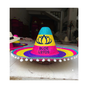 Sombrero Mexicano de Paja Hecho a Mano, Ideal para Festivales de Verano, Fotografía Temática, Decoración de Fiestas y Colecciones de Disfraces - Product Image 1
