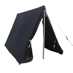 2024 New Style Half Shelter Tents For Outdoor Waterproof Canvas Tents Officer's Special Discount Tents