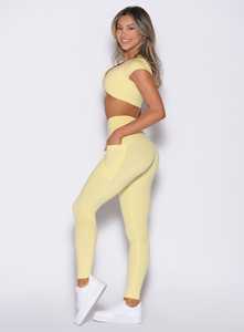 Leggings Deportivos Transpirables a Medida, de Cintura Media, hasta la Rodilla, sin Efecto Camel Toe, con Bolsillos Laterales, para Yoga, Gimnasio y Fitness, para Mujer - Product Image 2