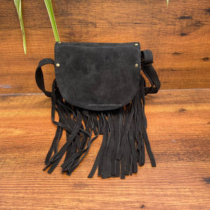 Nuevo bolso de cuero de vaca de gamuza de alta calidad para mujer, nuevo bolso de lujo con flecos de cuero genuino occidental, bolsos de hombro a la moda - Product Image 4