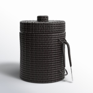 Handmade ice bucket rattan cooler <b>box</b> drink chiller container for <b>camping</b> picnic outdoor dining - Product Image 1
