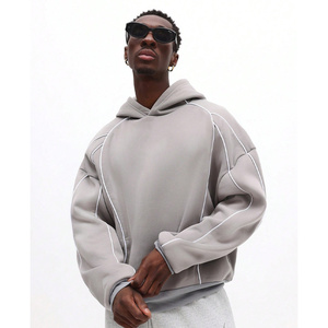 Sweat-shirts en molleton brodés OEM pour l'hiver, unisexes, surdimensionnés, avec logo personnalisé, livraison rapide - Product Image 3