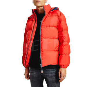 Parka d'hiver pour homme 2026, coupe-vent, imperméable, à capuche, doudoune matelassée, manteau chaud en tissu bulle respirant, avec logo personnalisé - Product Image 1