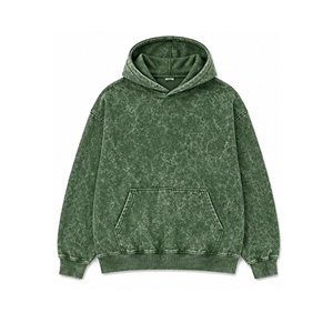 เสื้อฮู้ดดี้โอเวอร์ไซส์แบบย้อมสีเอซิด ขายส่ง สำหรับผู้ชาย ผู้หญิง และทุกเพศ ผ้าฟลีซหนานุ่ม สไตล์สตรีทแวร์ รับผลิตเสื้อผ้าแบรนด์ส่วนตัว - Product Image 2