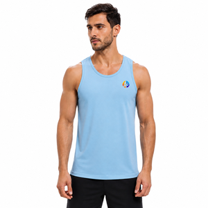 Tissu doux qui contribue à maintenir le confort, débardeur pour homme au toucher agréable pour les séances de fitness et les promenades estivales, à porter au quotidien. - Product Image 1