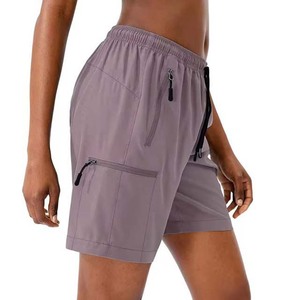Pantalones Cortos Deportivos Transpirables e Impermeables para Mujer, con Estampado de Leopardo, Cintura Elástica, Bolsillos de Poliéster de Alta Calidad, para Correr, Verano, Casual - Product Image 2