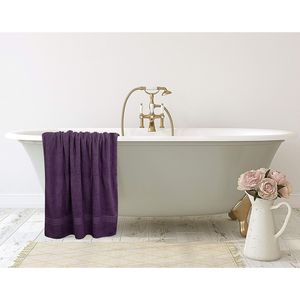 Luxurious 600 GSM 35\" X 70\" Jumbo <b>Bath</b> Sheet <b>Towels</b> 100% Ring Spun Cotton Quick Dry Highly Absorbent 2-Piece <b>Set</b> - Product Image 2