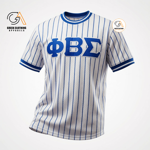 เสื้อยืดสโมสรนักศึกษาชาย Phi Beta Sigma แบบเป็นทางการ ปักลายด้านหน้า ทรงปกติ ระบายอากาศได้ดี เป็นมิตรกับสิ่งแวดล้อม ผลิตจากโพลีเอสเตอร์/ผ้าฝ้าย 100% - Product Image 6