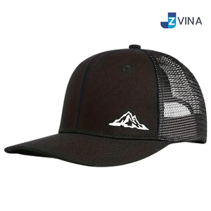 Custom Logo Mesh Trucker <b>Hat</b> 6 Panel Snapback <b>Cap</b> Curved Brim Breathable Flat Visor for Outdoor Travel - Product Image 4