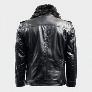 เสื้อแจ็คเก็ตหนังขนสัตว์คุณภาพสูงสำหรับผู้ชาย - Product Image 2