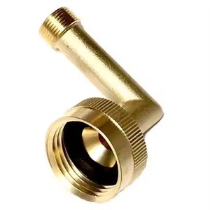 Raccord coudé en laiton à compression 90 degrés 3/4 po FHT x 3/8 po OD, connecteur pivotant pour lave-vaisselle - Product Image 2