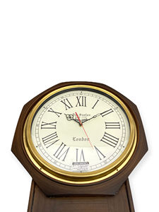 นาฬิกาแขวนผนังไม้สไตล์โบราณ – นาฬิกาตกแต่งบ้านดีไซน์วินเทจแบบเก่า - Product Image 3