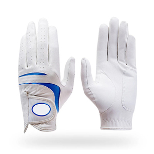 ถุงมือกอล์ฟหนังแกะแท้ 99.9% สีขาวบริสุทธิ์จาก Nayab Industries พร้อมด้ามจับกันลื่น สำหรับผู้ชาย ใช้กลางแจ้ง  แบบย้อมสีตามสั่ง - Product Image 3