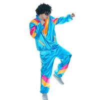 Mode femmes hommes 1980s Disco Hippie Costume déguisement dame mâle Hippies costumes fête pour Costumes adultes