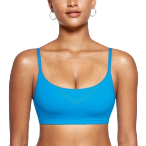Ensemble soutien-gorge de sport taille haute pour femme, respirant, maintien moyen, avec coussinets amovibles - Product Image 1