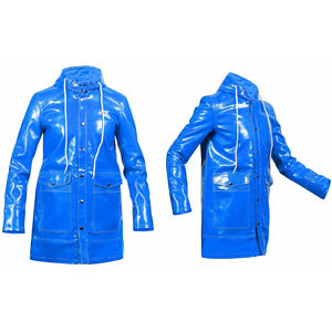 Chaqueta de Trabajo Industrial Impermeable Unisex de PVC - Impermeable Resistente con Logotipo Frontal - Product Image 1